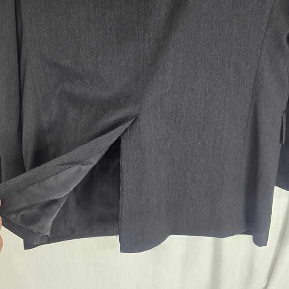 Jos A. Bank Mens Gray Two Button Blazer Jacket Sport Coat Business Casual 44R - Picture 4 of 8